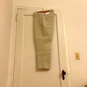 Loft Riviera Curvy khaki crops
